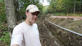 Backfilling the Utilities Trench  VLOG035 [upl. by Eugeniusz]