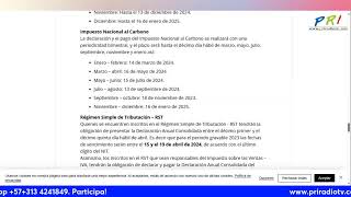 DIAN calendario tributario 2024 [upl. by Atoiganap]