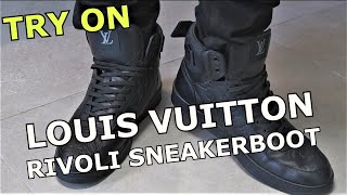 LOUIS VUITTON Sneakerboot RIVOLI  TRY ON [upl. by Tsui]