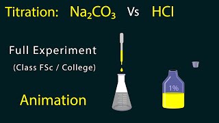 titration of sodium carbonate with HCI  titration of Na2CO3 Vs HCI  FSc Chemistry practical [upl. by Jago677]