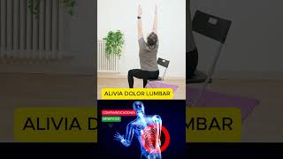 POSTURA DE YOGA EN SILLA PARA EL DOLOR LUMBAR I EJERCICIO DOLOR ESPALDA BAJA [upl. by Ahsinaj975]