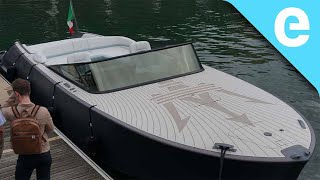 First Ride on the AllElectric Tridente Dayboat from Maserati and Vita Power [upl. by Naeroled736]