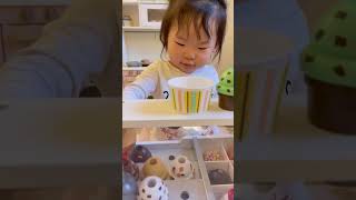 Adorable toddler opens up her own ice cream shop [upl. by Arenahs]