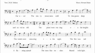 The Hobbit  Far Over the Misty Mountains Cold Music Sheet Melody 20 [upl. by Stoller]