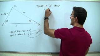 Trigonometria Teorema del seno BACHILLERATO [upl. by Eseret]