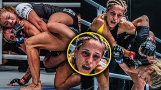 Women’s MMA War 🤯 Itsuki Hirata MAULED Nyrene Crowley [upl. by Uchish]