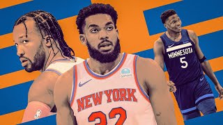 KarlAnthony Towns to the New York Knicks reaction Are they the favorites to win the NBA title [upl. by Aiselad563]