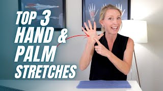 Top 3 Stretches for Hand and Palm Pain Lumbrical Tightness Exercises [upl. by Kamp]