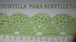 Puntillas para Servilletas 40 Puntillas Super fácil [upl. by Damalis]