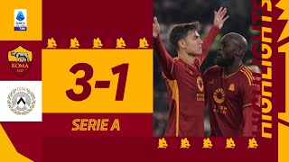 MANCINI DYBALA ELSHA  Roma 31 Udinese  Serie A Highlights 202324 [upl. by Naylor]