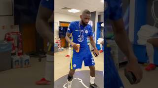 Paqueta vs Rudiger dance 🤩 footballshorts short shorts viralshorts [upl. by Kurr]