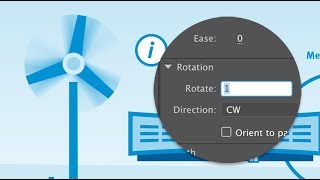 Adobe Animate How to make rotations of an object using motion tween [upl. by Seni]