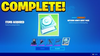 How To COMPLETE ALL WITCHING WING CHALLENGES in Fortnite Quests Guide [upl. by Pennington]