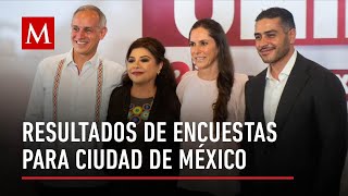 Morena anuncia resultados de encuestas en la Ciudad de México [upl. by Lorou25]