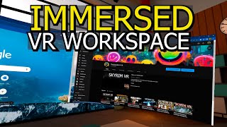 Immersed VR Workspace  Recorded with New Quest 2 V44 Recording Settings [upl. by Gregoor]