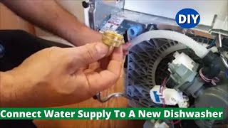 How To Connect Water Supply To A New Dishwasher  Step by Step [upl. by Pirzada165]