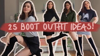 25 WAYS TO STYLE OVERTHEKNEE BOOTS  boot outfit ideas [upl. by Ramiah]