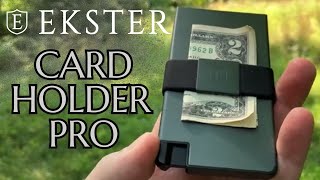 Ekster Cardholder Pro  EDC Front Pocket Metal Wallet [upl. by Ynnattirb]