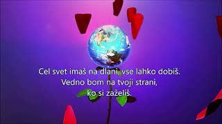 💗 Cel svet imaš na dlani 💗 Čuki Besedilo  Karaoke [upl. by Refinneg]