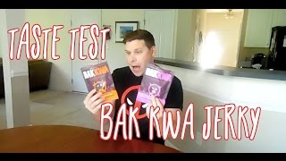 Bak Kwa Jerky Taste Test [upl. by Anawt]