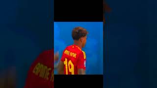 Yamal played for Spain in the Euros final😊😊 footballshorts shorts viralvideo [upl. by Robina]