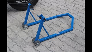 cavalletto alzamoto posteriore fai da te homemade bike lift stand [upl. by Welcome528]