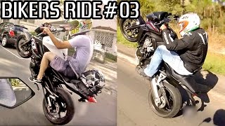 BikersBR RIDE 03  Superbikes Wheelies amp RLs on the streets [upl. by Ykceb]