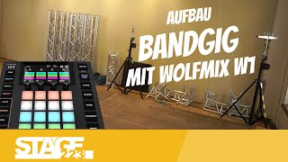 Wolfmix W1 amp ADJ WMX 1 in der Praxis  Band Giglog 22 mit Nico  Aufbau [upl. by Cesar562]