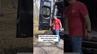 Premium Sprinter Moto Van Conversion Rear Door Latches Walkthrough with David [upl. by Samtsirhc]