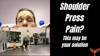 Shoulder Pain with Overhead Pressing This may be your solution  billhartmanptcom [upl. by Head]