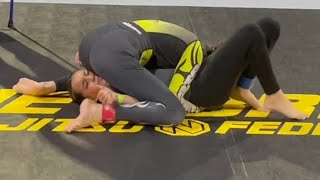 Girls NoGi JiuJitsu Caylee Preston Newbreed 2022 Submission Win by Triangle [upl. by Narrad]