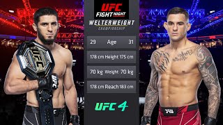 Islam Makhachev vs Dustin Poirier Full Fight  UFC 4 Fight Of The Night [upl. by Eada3]