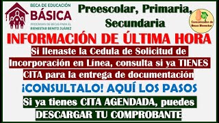 🥳¡CONSULTA SI YA TIENES CITA Becas Benito Juárez de Educación Básica🤑 [upl. by Childers308]