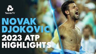 NOVAK DJOKOVIC Record Breaking Season 2023 ATP Highlight Reel [upl. by Ahsitram]