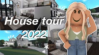 DREAM HOUSE TOUR 1000000  ROBLOX BLOXBURG FAMILY ROLEPLAY  WITH VOICE [upl. by Notwal]