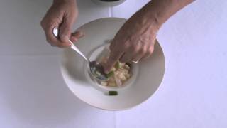 Ceviche de flétan au raifort pêche et gingembre pour Mixeur [upl. by Ahsahs]