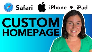 How to Create a Custom HomePage in the Safari app on your iPhone or iPad [upl. by Ardnaet744]