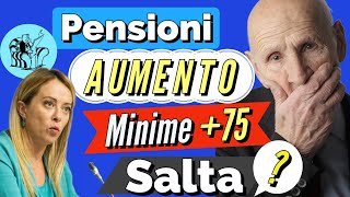 PENSIONI 👉 RIVALUTAZIONE STRAORDINARIA MINIME 0VER 75 NON RINNOVATO❓ASSENTE in Bozza [upl. by Enytnoel]