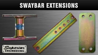 Swaybar amp Brake Proportioning Brackets by Superior Engineering [upl. by Zerdna826]