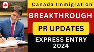 Canada Immigration 🥳🥳🥳NEW PR UPDATES THAT WILL BLOW YOUR MIND in 2024 [upl. by Ringe]