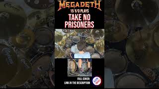 MEGADETH  TAKE NO PRISONERS  DRUM COVER shorts 05 [upl. by Ajit]