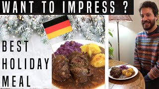 Making Beef Rouladen  Best Traditional German Meal EVER  Recipe [upl. by Calendra]