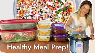 HEALTHY MEAL PREP For My Family Nutritarian Diet WFPB [upl. by Lodi]