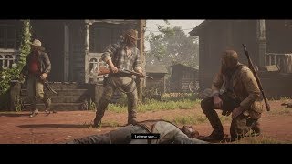 Red Dead Redemption 2  The Grays Gunfight at Rhodes [upl. by Burkitt230]