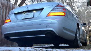 No Cats No Mufflers Mercedes Benz M273 V8 Cold Start iDle S550 S Class 4MatiC iPhone SE 4K Video USA [upl. by Ahsienaj]