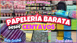 🖍️PAPELERÍA DESDE CENTAVOS  ÚTILES ESCOLARES PAPELERÍA KAWAII PAPEL  “PAPELERÍA IAN”CENTRO CDMX [upl. by Arakat752]