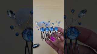 beautiful cabochon hair comb blessed diy haircombhairjewelry bijoux jewelry [upl. by Aimil695]