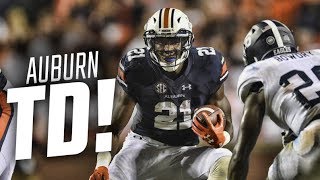 Kerryon Johnson dashes 60 yards for Auburns first 2017 touchdown [upl. by Stasny]