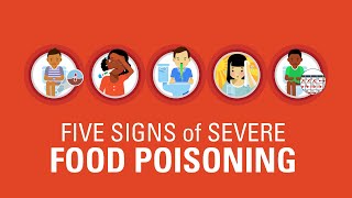 Five Signs of Severe Food Poisoning [upl. by Iffar]