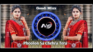 Phoolon Sa Chehra Tera Dhol gondi Remix  DJ NILESH NS MIX [upl. by Nivloc818]